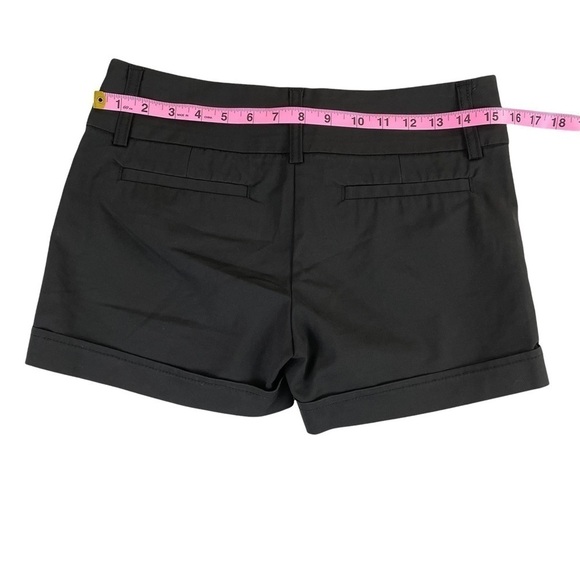 Kenar Black Flat Front Shorts - Picture 6 of 8
